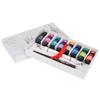 Dip Pen 8-Color Ink Wooden Pole Calligraphy Fountain Pen Gift Box Set with Replaceable Nib