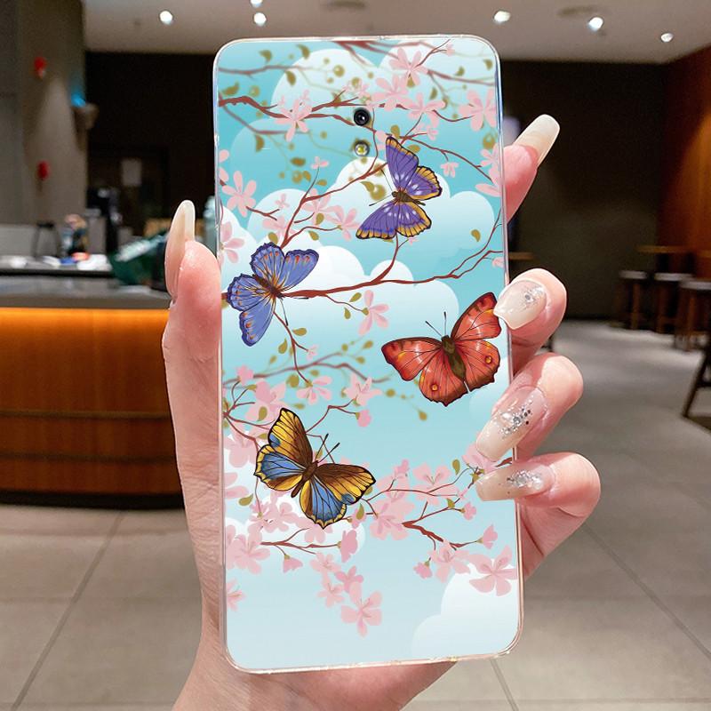 Case For Samsung Galaxy J3 2017 / J5 2017 / J7 2017 Silicone Cover Fashion Flower Clear Bumper For Samsung J730 J530 J330 Coque
