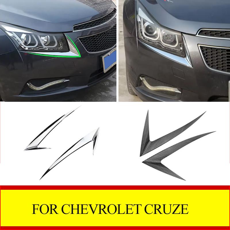 Накладка-стикер на фары "Брови" для Chevrolet Cruze Седан Хэтчбек 2009 - 2015 Аксессуары