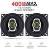 2pcs 4 Inch 10cm 400W 2 Way Car Coaxial Auto Audio Music Stereo Full Range Frequency Hifi Speaker