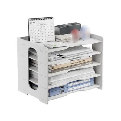 Подставка для документов HaOhana, Папка-кейс, Коробка, A4, 5 ярусов, Горизонтальное хранение, Полка, Хранение, Организация, Экономия места, Настольный, Стол