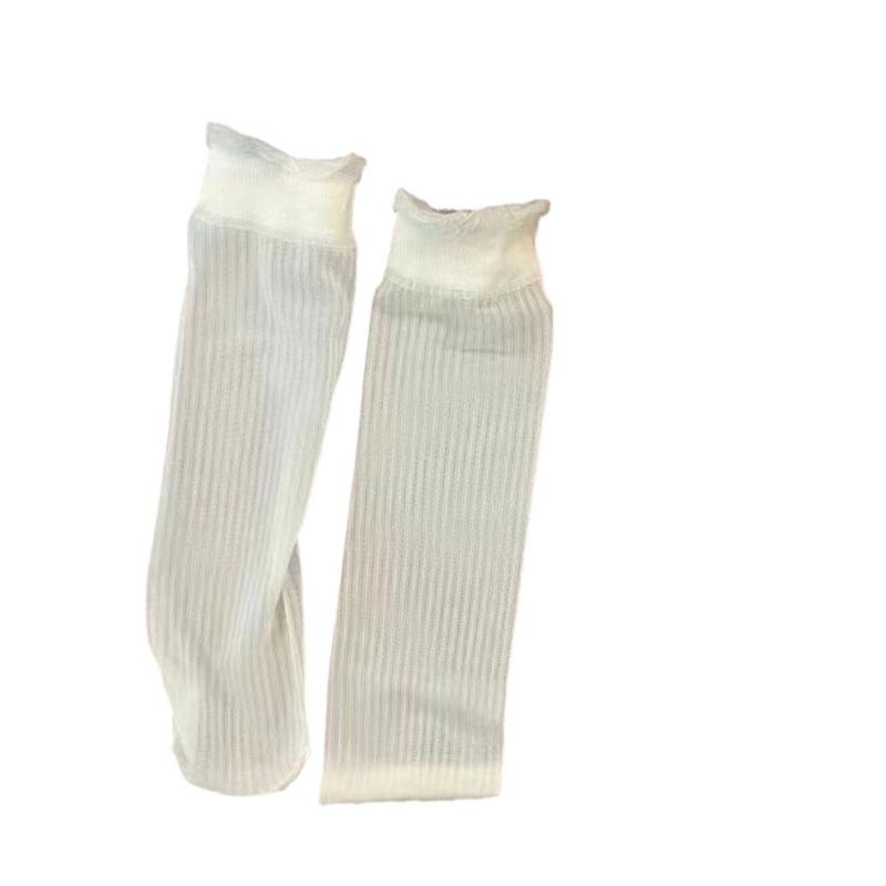 2024 Ultra-Thin Ice Silk Lace Lolita Fairy Socks with Ruched Design