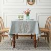 New Chinese Tablecloth Fabric Art Cotton Linen Simple Rectangular Dining Table Tassel Lace Tea Table Desk Tablecloth