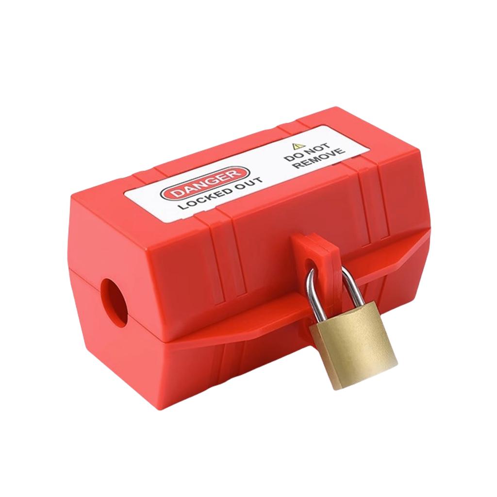 Plug Lockout Device with Locking Tag Plastic Tag Out Plug Power Lock Electric Plug & Thermostat Plug Lock Enduring