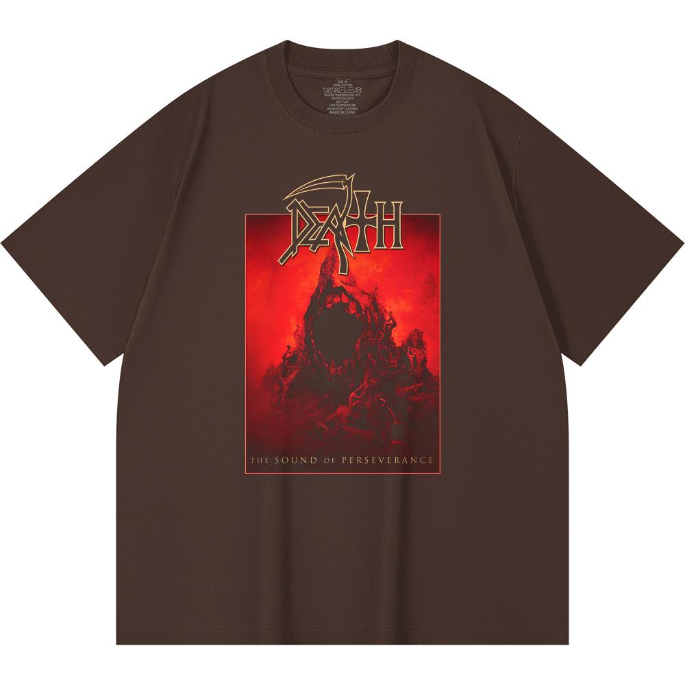 230 Gsm 100% Cotton Heavy Metal T-Shirt Rock Band Popular Music Print Unisex Heavy Cotton T Shirt