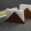 Elegant Creative Napkin Stand Decorative Vertical Paper Storage Rack Wooden Tissue Holder  Hotels