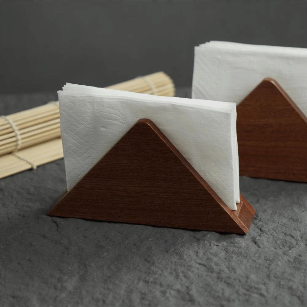 Elegant Creative Napkin Stand Decorative Vertical Paper Storage Rack Wooden Tissue Holder Hotels