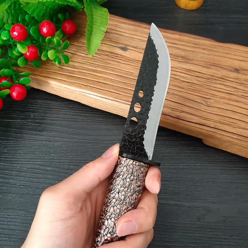 Кованый нож для обвалки, кухонный нож для резки мяса, фруктов, уличный нож для барбекю, рыбалки, инструменты для шеф-повара