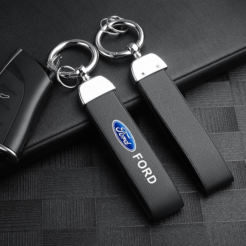 MINO2 Metal Car Keychains Fashion Creative Key Holder Accessories For Ford Ranger Focus Kuga Mustang S-MAX Transit Mondeo Fusion Fiest