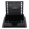 Black Sticky Note Holder 3x3 Inch Sticky Pads Dispenser Portable Memo Pad Organizer  Office Desk