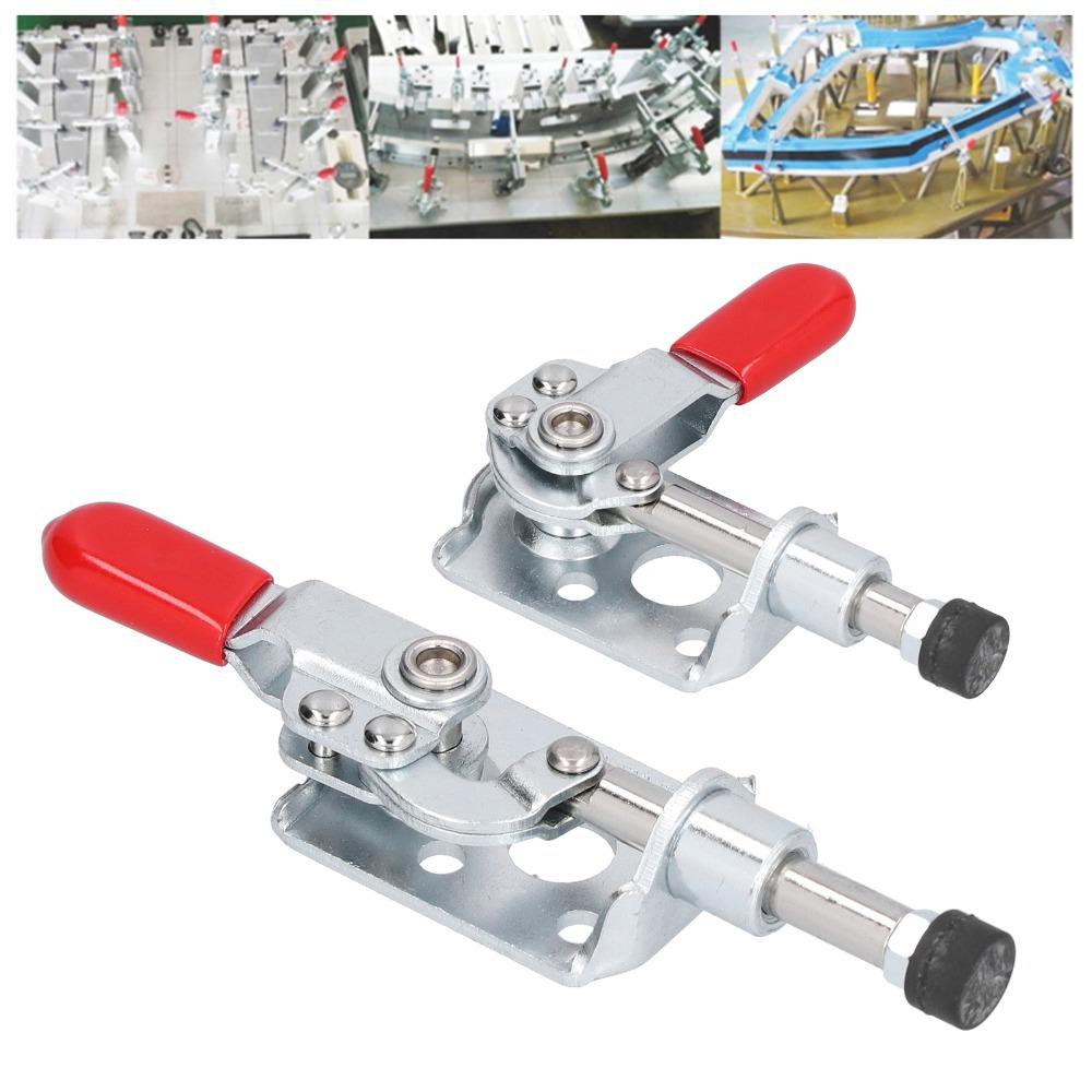 2pcs High Efficiency Push Pull Toggle Clamp Push Pull Lever Clamp  Electronic Equipment Installation