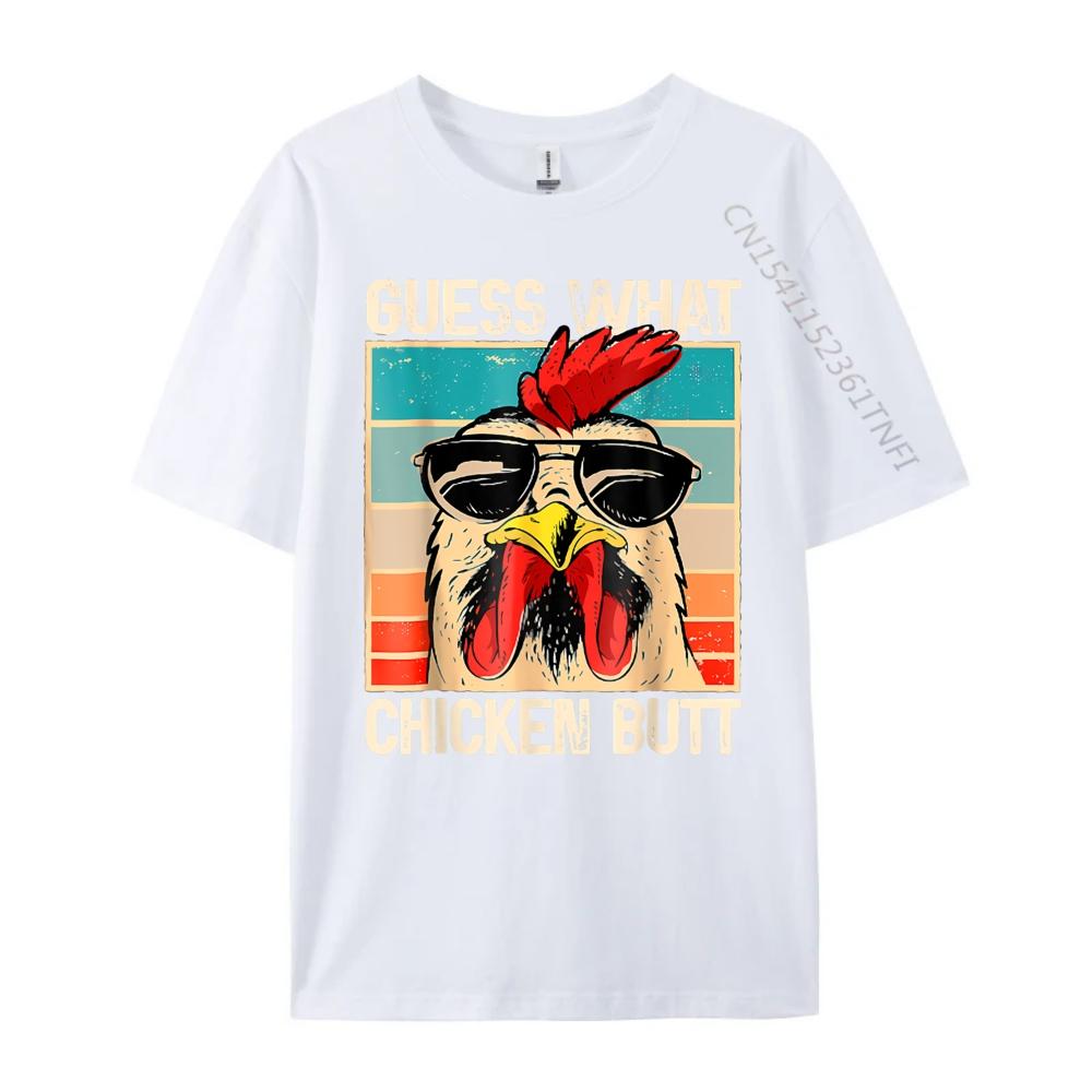 Guess-What Chicken Butt Funny Chicken Meme Sports T Shirt Unisex T Shirts Camisetas Hombre Thanksgiving