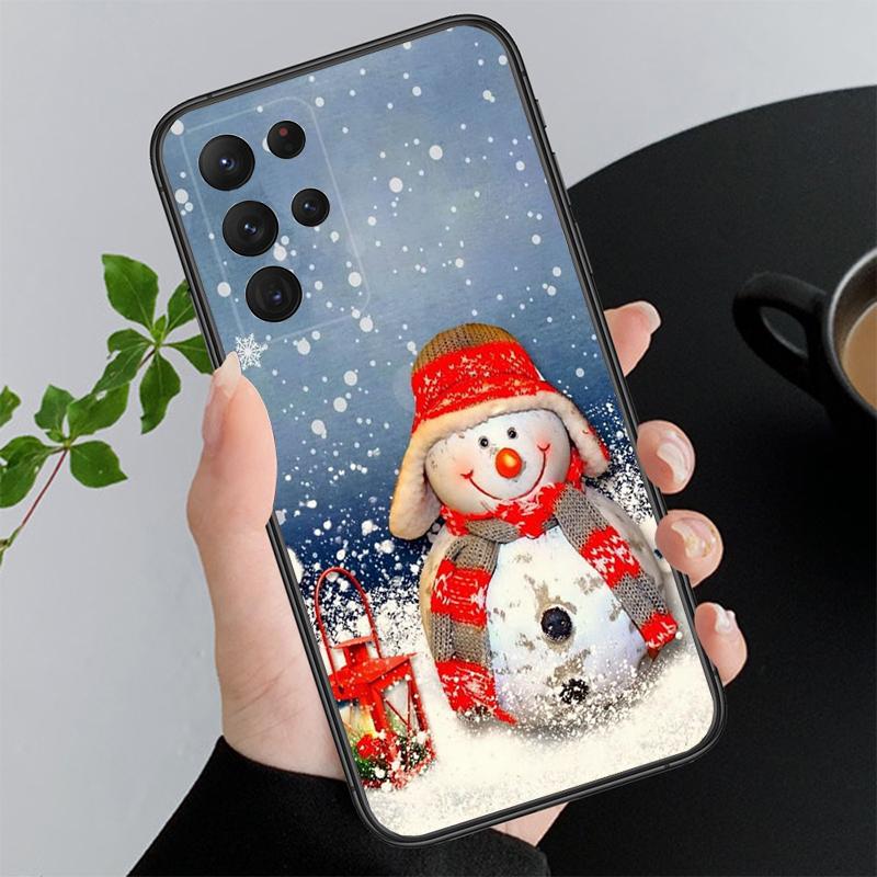 Christmas Santa Deer Snowman Phone Case For Samsung S25 S24 S23 S22 S21 S20 Ultra S20 S22 S21 S23 S20 FE Samsung S25 S24 Plus