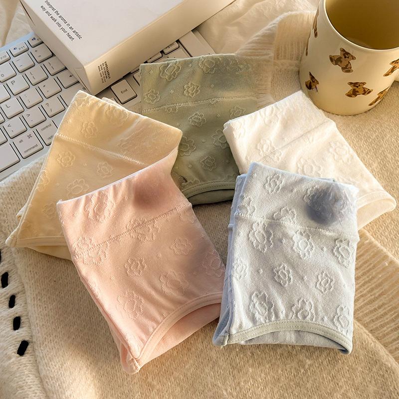 5A антибактериальное детское хлопковое нижнее белье с высокой талией, удобное нижнее белье, трусики-треугольники из хлопка