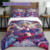 3pcs Duvet Cover Set (1*Duvet Cover + 2*Pillowcase, Without Core), Sailor Moon Print Bedding Set, Bedroom Decor, All‑Season, Birthday Gift
