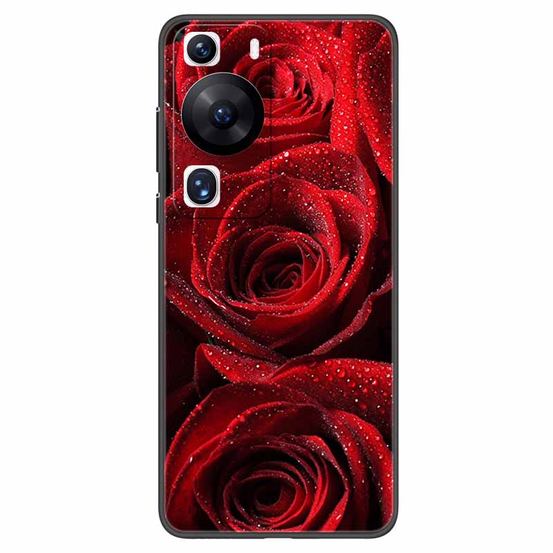 Мягкий чехол для Huawei P60 Pro Защитный TPU Черный Силиконовый Чехол для Huawei P60 P 60 Чехлы для Телефона P60Pro 6.67'' Модный Корпус