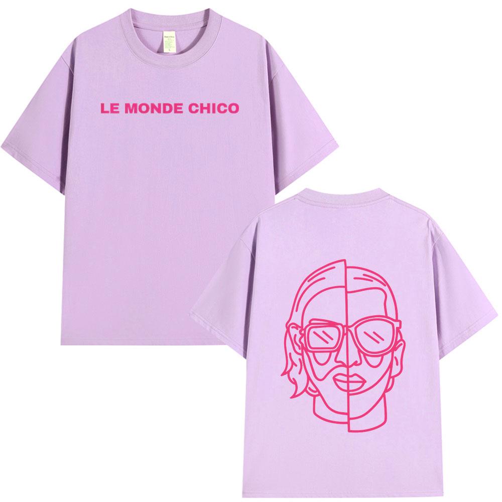Le Monde Chico T Shirt French Rapper PNL Album Graphic Print Tshirt Unisex Women Hip Hop Fashion Oversized Short Sleeve Tee Shirt