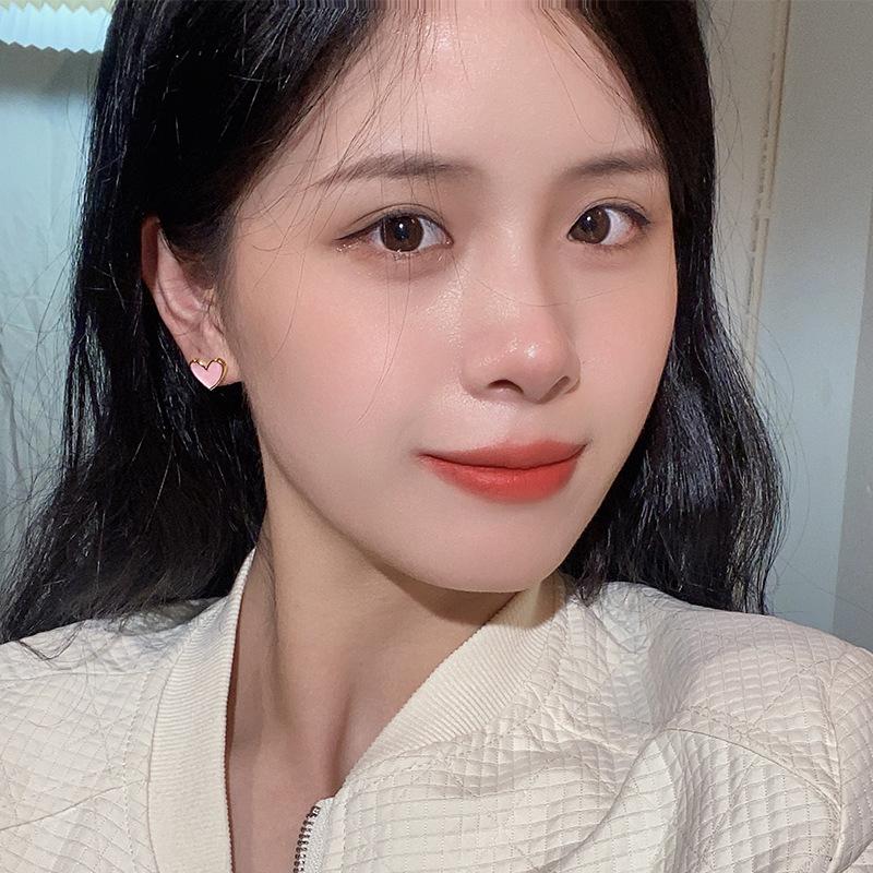 Серьги Batu Blue Love, Annual Tide, серьги-гвоздики Korean Temperament, Women'S Design Sense, атмосферные серьги