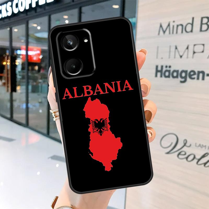 Albanian Flag Case For Realme 15 Pro 12 11 13 14 Pro Plus GT6 GT7 C55 C51 C53 C25 C63 C61 C65 C67 C71 C75
