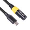 Кабель-адаптер XLR-USB-C для микрофона, кабель XLR-мама для компьютера, интерфейс ПК Type-C, кабель-адаптер 2 м 3 м