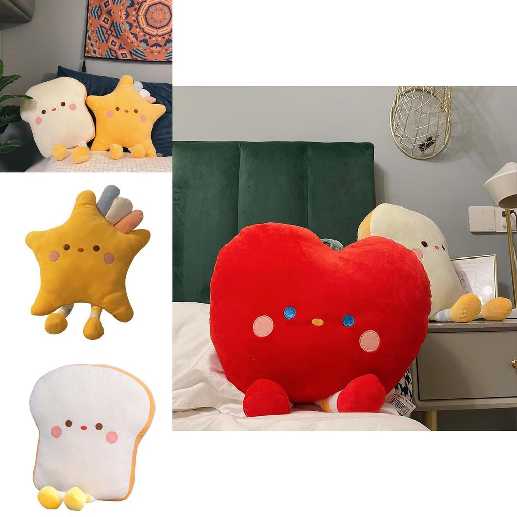 Ultra-soft Crystal Fleece Stuffed Fruit And Bread Plush Toys For Sleeping And Snuggling