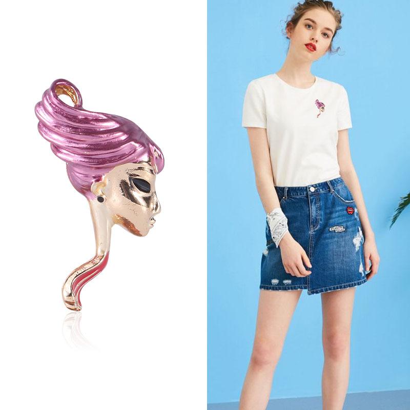 Модная брошь с изображением мультфильма «Эмаль в виде капли масла», аксессуары из сплава, аксессуары для одежды