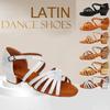 Latin Dance Shoes for Girls Kids Low Hees 3.5cm Size30-41 Ballroom Dancing Shoes for Dance Beginners
