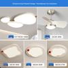 Светодиодный потолочный светильник Oeny Cream Aesthetic, 3-цветный, с регулируемой яркостью, для гостиной