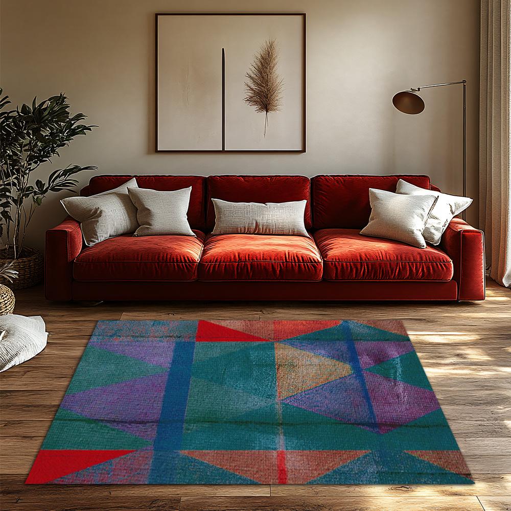 Стильный ковер для зоны Нескользящий ковер для помещений и улицы Моющийся коврик для двери Декор для дома Современный абстрактный узор Напольный коврик Коридорный ковер для гостиной