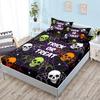 Popular Halloween Skeleton Three-Piece Mattress Bedding Four-Piece Mattress Protective Cover Batch