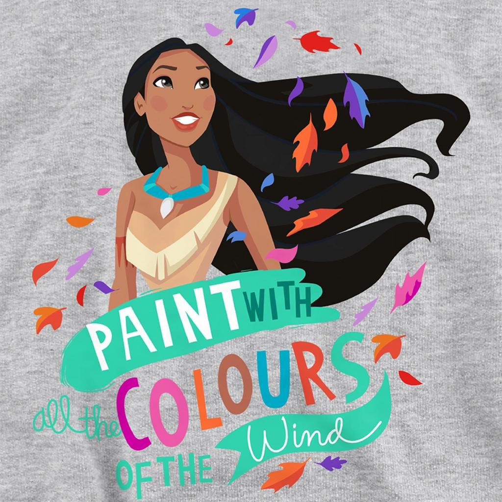 Pocahontas Childrens/Kids Colours Of The Wind Heather Hoodie