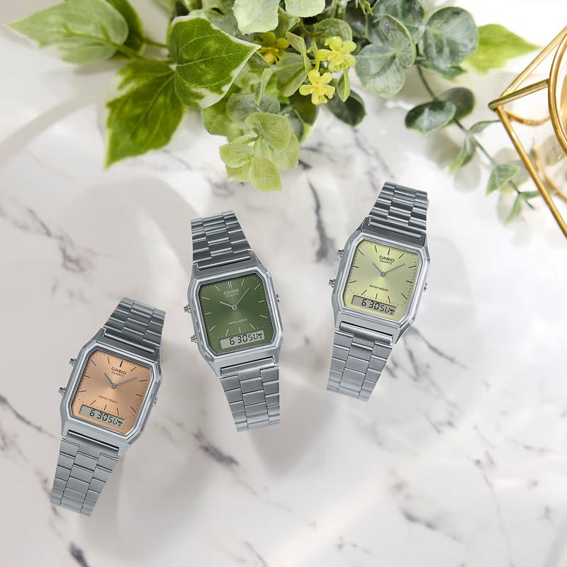 Casio Женские кофейные часы AQ-230A-4AMQYJF
