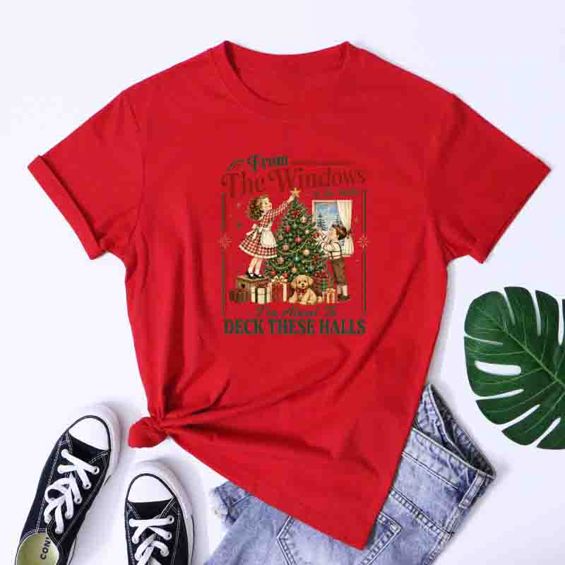 From The Windows To The Walls TShirt Retro Y2k Christmas Holiday Party Gift Shirt Unisex Cozy Xmas Humor Tee