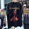 2003 Ozzfest Inferno Редкая выцветшая черная футболка Мужская большая Унисекс футболка