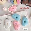 1-3 шт. Милые Мини Облачка Канцелярский Нож Нож Резак для Бумаги Арт Pкреативное Облако Милый Мультяшный Нож-коробка Канцелярские Товары Резак для Скотча Трехцветный на Выбор