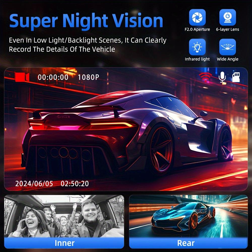3-объективный 1080P WIFI двойная камера видеорегистратор для автомобилей автомобильная камера с ИК ночным видением, циклическая запись широкоугольный автомобильный видеорегистратор Came Black box