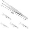 Stainless-Steel Extra Long Tweezer Tongs Tip Multipurpose Cooking Kitchen Tool