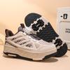 Children'S FourWheel Runaway Shoes, Roller Skates, Male And Female Students With Wheels And Reels, FourSeason Deformation Roller Skates, Skates