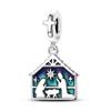 925 Silver Cross Heart Rotating Devil Eye Jesus Angel Pendant Charm Bead for DIY Bracelet Jewelry Gift for Women