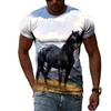 Summer Various Animal Pattern Men's T-shirt 3D Fashion Cool Style Printed T-shirt Hip Hop O-neck Casual Trendly Short Sleeve Tee