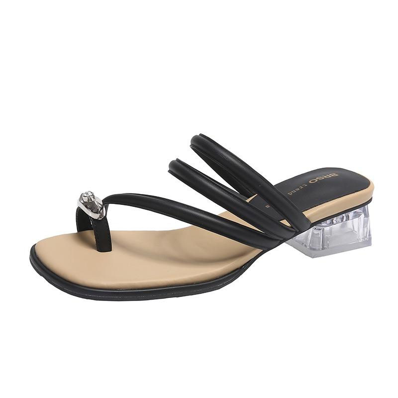 --Тапочки с наружным носком женские весна 2025 новые модные простые сказочные и пляжные классные тапочки