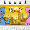 Горячая игра-P&Poppy-Playtimes Фон Декорации на День Рождения Детей Товары для Вечеринки Баннер на Выписку из Роддома Декор для Фестиваля Ужасов Реквизит Подарок