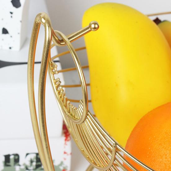 Скандинавская креативная корзина с фруктами, стильная закуска, элегантный железный дизайн, индивидуальная корзина с фруктами для хранения для дома