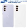 Оригинальный интеллектуальный светодиодный чехол для Samsung Galaxy S21 S21 Plus 5G S21 + умный светодиодный чехол на заднюю панель с эмоциональным светодиодным эффектом освещения