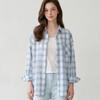 Karra Cloud Check Collar Shirt A6m0665