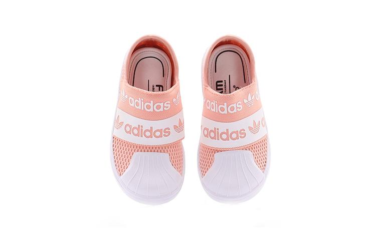 Kids' Sneakers Adidas Originals Superstar SMR 360 Abrasion Resistant Breathable Low top Toddler Shoes Pink