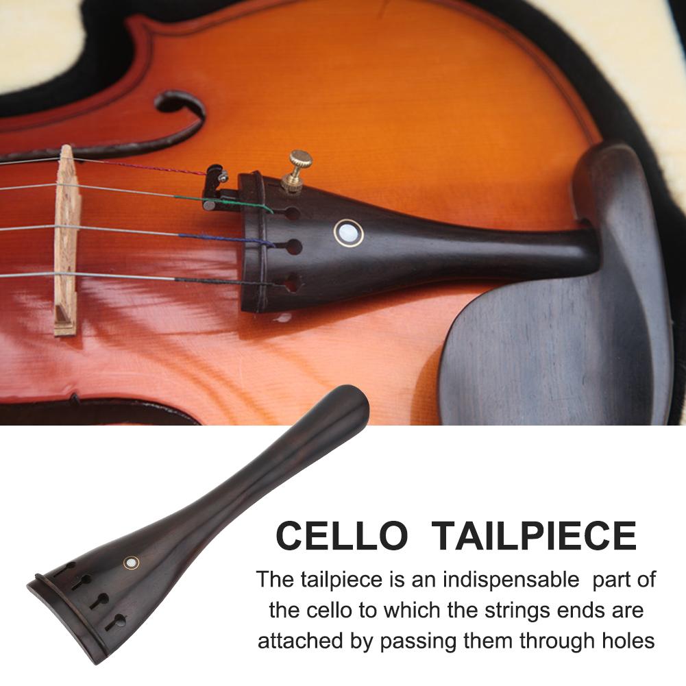 Ebony Wood Cello Tailpiece Musical Instruments Accessories for 3 4 4 4 Cello