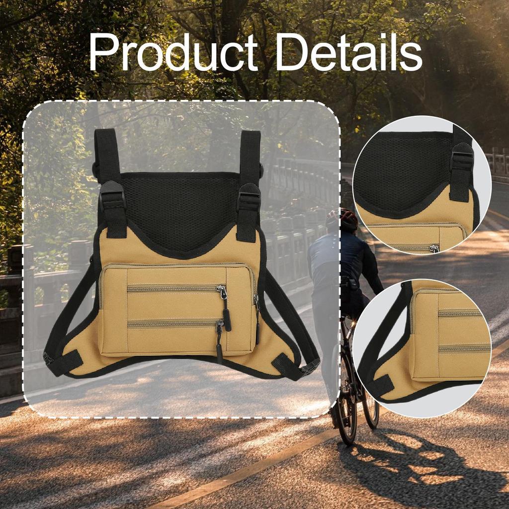 Сумка-нагрудник, регулируемый плечевой ремень, держатель для телефона, беговой жилет для улицы