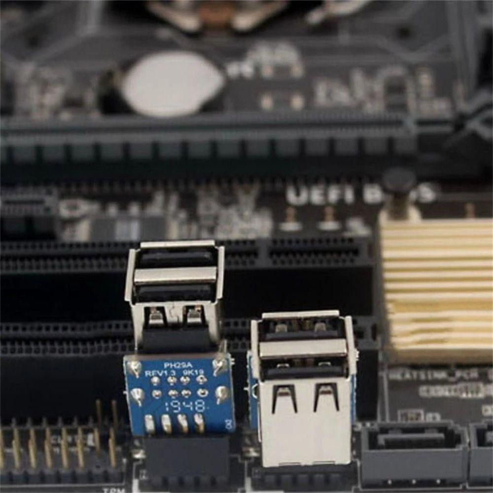 Converter Adapter Cable Converter USB 2.0 Adapter USB Double Layer Adapter Motherboard Header