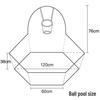 Детская складная палатка-бассейн с шариками и баскетбольным кольцом